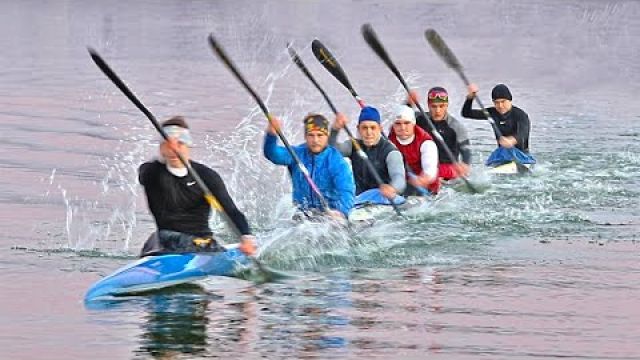 Kayak Six boat - Canoe Sprint training