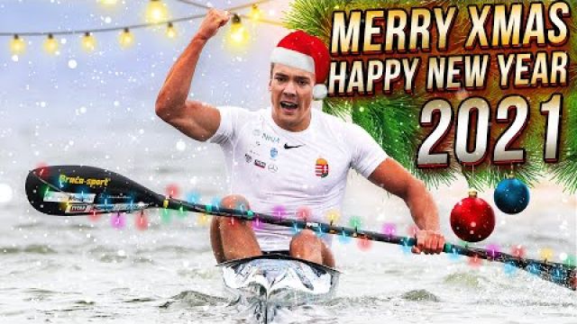 Merry Christmas and Happy New Year Canoe Sport Sprint Slalom Athletes 2021