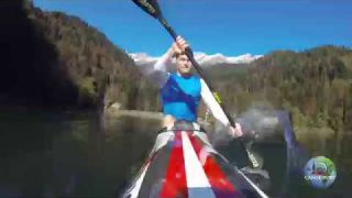 Kayak training at the Bzyb river