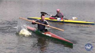 Bamboo paddling - kayak training